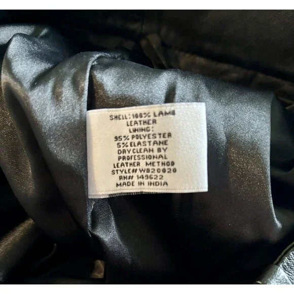 Walter Baker Luka Lamb Leather Black Wide Leg Slouchy Pants Size 4 NWT READ $750 - Picture 8 of 14